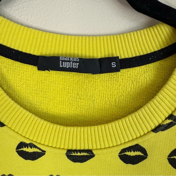 Lip Print Sweatshirt By MARKUS LUPFER - Picture 5 of 6